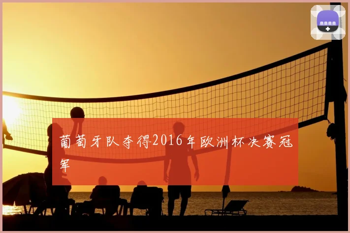 葡萄牙队夺得2016年欧洲杯决赛冠军