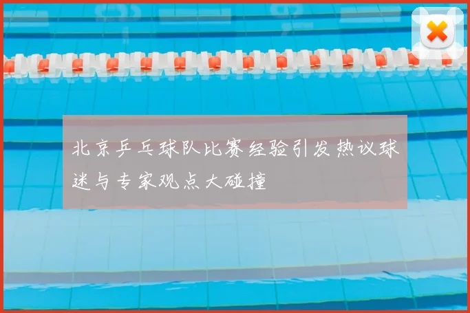 北京乒乓球队比赛经验引发热议球迷与专家观点大碰撞