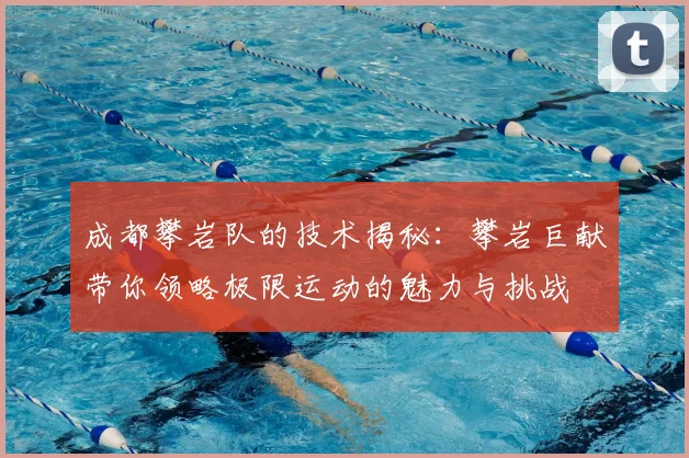 成都攀岩队的技术揭秘：攀岩巨献带你领略极限运动的魅力与挑战